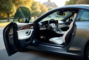 luxury car with good and smart interior features